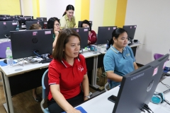 ภาพบรรยากาศการอบรม การสร้างสื่อประชาสัมพันธ์ ด้วยเทคนิค Canva