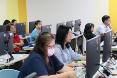 ภาพบรรยากาศการอบรม การสร้างสื่อประชาสัมพันธ์ ด้วยเทคนิค Canva