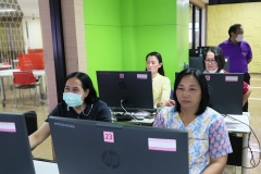 ภาพบรรยากาศการอบรม การสร้างสื่อประชาสัมพันธ์ ด้วยเทคนิค Canva