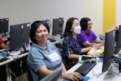 ภาพบรรยากาศการอบรม การสร้างสื่อประชาสัมพันธ์ ด้วยเทคนิค Canva