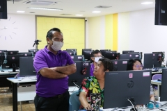 ภาพบรรยากาศการอบรม การสร้างสื่อประชาสัมพันธ์ ด้วยเทคนิค Canva